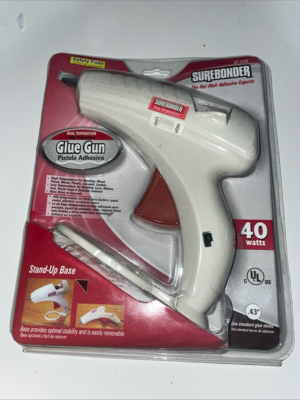 SUREBONDER plus DIY Dual Temp Full Size Detail Glue Gun Precise Nozzle 40 Watts